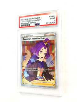 2022 POKEMON GRADED CARD SWSH BRILLIANT STARS #TG24 ACEROLA'S PREMONITION PSA 9 - Image 2