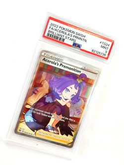 2022 POKEMON GRADED CARD SWSH BRILLIANT STARS #TG24 ACEROLA'S PREMONITION PSA 9 - Image 3