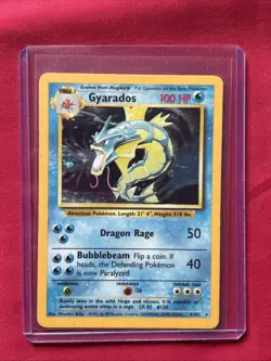 Gyarados 6/102 Holo Shiny Card Pokemon (T28) - Image 1