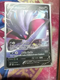 Malamar V - 121/192 - Pokemon Rebel Clash Sword & Shield Ultra Rare Card NM - Image 1