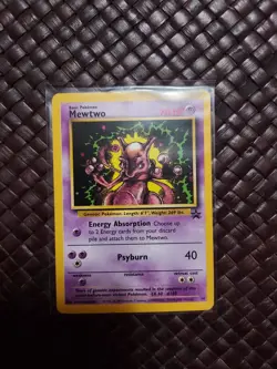 Pokemon Mewtwo 1995 Black Star Promo card 14 LV. 60 #150 - Image 1