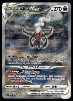 Pokemon Cards Darkrai VSTAR GG50/GG70 Crown Zenith Galarian Gallery Holo NM - Image 1