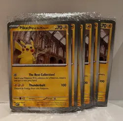 Pokemon Pikachu At The Museum x Natural History London Jumbo Card Sealed x10 + 1 - Image 1
