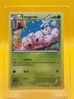 🥬Exeggcute 1/108 XY Roaring Skies Pokemon Card 2015 LP/EX Grass Type - Image 1