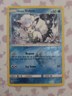 Alolan Vulpix 21/145 Reverse Holo Guardians Rising Pokemon Tcg Card LP - Image 1