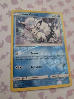 Alolan Vulpix 21/145 Reverse Holo Guardians Rising Pokemon Tcg Card LP - Image 2