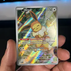 Eevee 173 Pokemon Center Exclusive Stamped Promo Pokemon Cards Holo Full Art - Image 3