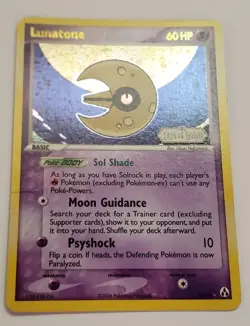 Lunastone Legend Maker 20/92 Reverse Holo Stamped 2006 Pokemon Card - Image 2