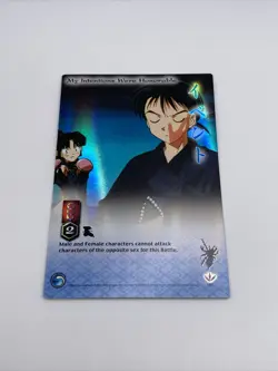 Inuyasha TCG My Intentions Were Honorable Foil #107 Rare Holo Card miroku - Image 1