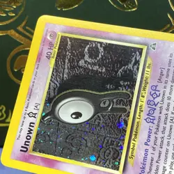 Unown A 14/75 Neo Discovery Pokemon Card Holo Rare Lightly Played LP + - Image 4