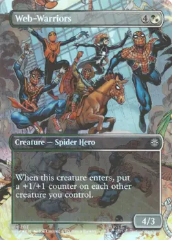 MTG Web-Warriors (0203) *Foil* Borderless Spider-Man SPM NM/MT - Image 1