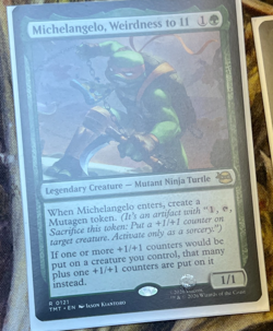 MTG Michelangelo, Weirdness to 11 - Teenage Mutant Ninja Turtles Near Mint - Image 1
