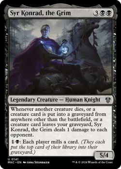 Syr Konrad, the Grim [Murders at Karlov Manor Commander] Magic MTG - Image 1