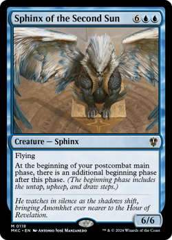 Sphinx of the Second Sun [Murders at Karlov Manor Commander] Magic MTG - Image 1