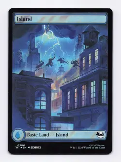 Island (Surge Foil) 0306 (L) MTG Teenage Mutant Ninja Turtles (TMT) - Image 1