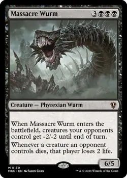 Massacre Wurm [Murders at Karlov Manor Commander] Magic MTG - Image 1
