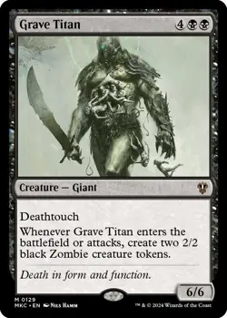 Grave Titan [Murders at Karlov Manor Commander] Magic MTG - Image 1