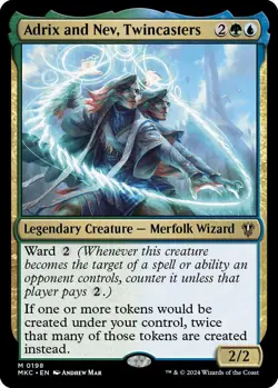 Adrix and Nev, Twincasters [Murders at Karlov Manor Commander] Magic MTG - Image 1