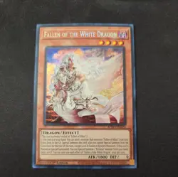 Yugioh! 1x Fallen of the White Dragon BPRO-EN024 Secret Rare 1st Ed NM - Image 1