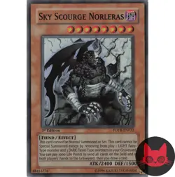 Yugioh Sky Scourge Norleras FOTB-EN022 Super Rare 1st Edition LP - Image 1