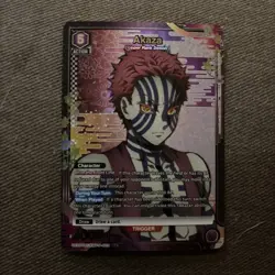 Akaza R☆ Alt Art Demon Slayer Union Arena TCG Card KMY-P-002 - Image 1
