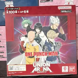 Bandai Namco One Punch Man Union Arena Booster Box 100 Cards + 6 AP Japanese - Image 1