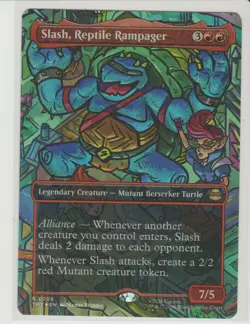 Slash, Reptile Rampager - Borderless Foil Rare MtG Card TMT 208 - Image 1