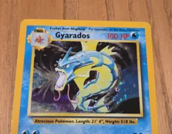 Gyarados 6/102 Holo Rare Base Set Pokemon Trading Card Water Wizard 1999 - Image 3