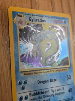 Gyarados 6/102 Holo Rare Base Set Pokemon Trading Card Water Wizard 1999 - Image 5