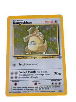 Kangaskhan 5/64 WOTC Jungle Set Holo Rare Pokemon Trading Card LP - Image 1
