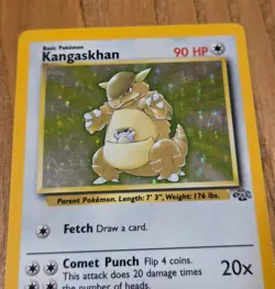 Kangaskhan 5/64 WOTC Jungle Set Holo Rare Pokemon Trading Card LP - Image 2