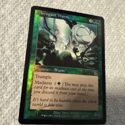 Arrogant Wurm FOIL Torment MP Magic The Gathering MTG Cards - Image 5