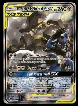 Pokemon Cards Lucario & Melmetal GX SM192 SM Black Star Promos Promo *eBay Live* - Image 1