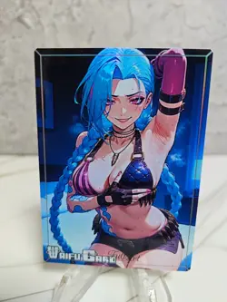 Jinx Trading Card Waifu Goddess Story Anime Girl holo Karte Manga Full Art - Image 1