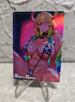 Lucoa Trading Card Waifu Goddess Story Anime Girl holo Karte Manga Full Art - Image 1