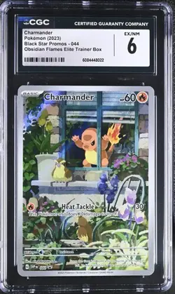 Charmander 044 Sv: Scarlet & Violet Promo Cards Holo CGC 6 - Image 1