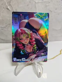 Mitsuri Trading Card Waifu Goddess Story Anime Girl holo Karte Manga Full Art - Image 1