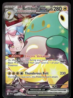 Pokemon Cards Iono's Bellibolt ex 183/159 Journey Together *eBay Live* - Image 1