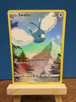 Pokemon TCG Swablu GG27/GG70 Crown Zenith Ultra Rare Galarian Gallery Holo Card - Image 1