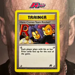 Pokemon Team Rocket Trainer Here Comes Team Rocket 71/82 Non-Holo Card - Image 1