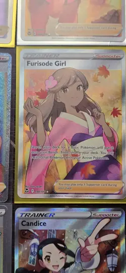 Pokemon Cards Lot (Rainbow Full Art Trainer + Full art Trainer - Waifu Sw&sh) - Image 3