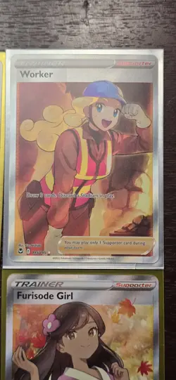 Pokemon Cards Lot (Rainbow Full Art Trainer + Full art Trainer - Waifu Sw&sh) - Image 4