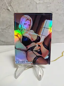 Tsunade Trading Card Waifu Goddess Story Anime Girl holo Karte Manga Full Art - Image 1