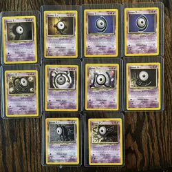 Pokemon TCG Neo Discovery Unown 10 Cards Wizards of the Coast 2001 1 Holo - Image 2