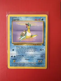 Lapras 25/62 Fossil Regular Pokemon Card played - Image 1