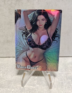 Yennefer Trading Card Waifu Goddess Story Anime Girl holo Karte Manga Full Art - Image 1