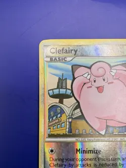 ⚡Clefairy 60/123 Reverse Holo Pokemon Card 2010 HeartGold SoulSilver LP - Image 3