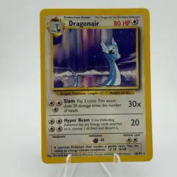 Pokemon TCG Dragonair 18/102-1999 Base Set Non-Holo Rare Card NM Vintage Card - Image 1