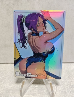 Yoruichi Trading Card Waifu Goddess Story Anime Girl holo Karte Manga Full Art - Image 1