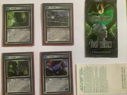 star trek ccg 4 Incident Card Lot- Sphere Enc/Population 9 Billion/Service/Add D - Image 1